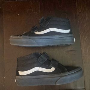 Vans black and white high tops